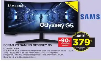 Samsung Ecran PC Gaming Odyssey G5