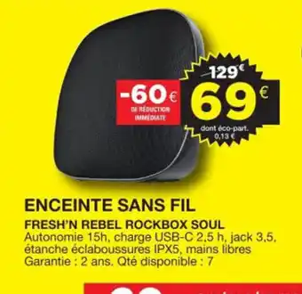 E.Leclerc Enceinte Sans Fil offre