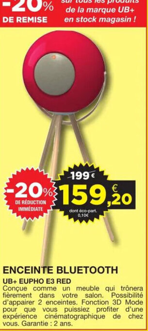 E.Leclerc Enceinte Bluetooth offre