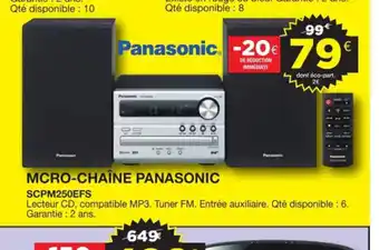 E.Leclerc Mcro-Chaine Panasonic offre