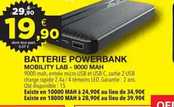 E.Leclerc Batterie Powerbank offre