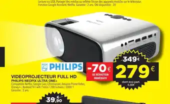 E.Leclerc Philips Videoprojecteur Full HD offre