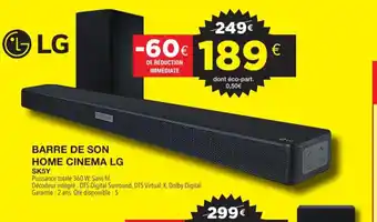 E.Leclerc Barre de Son Home Cinema LG offre