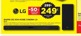 E.Leclerc Barre de Son Home Cinema LG offre