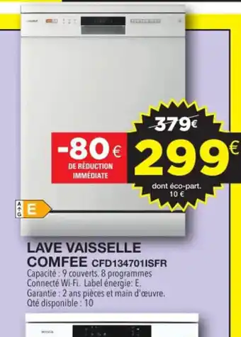 E.Leclerc Lave Vaisselle Comfee offre
