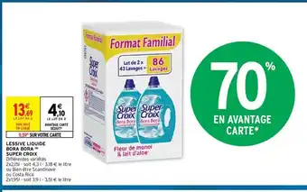 Intermarché Lessive Liquide Bora Bora Super Croix offre