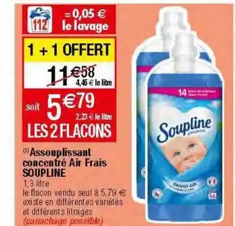 Migros Assouplissant concentré air frais soupline offre