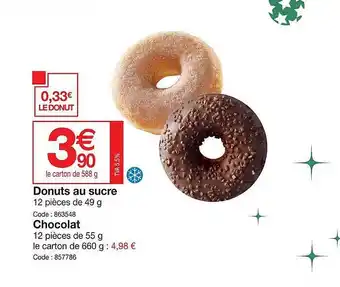 Promocash Donuts au sucre chocolat offre