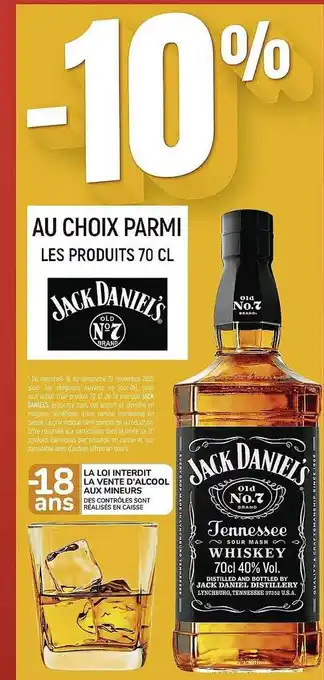 Spar Jack daniel's offre