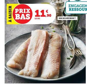 U Express Dos de lieu noir offre
