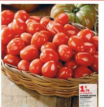 U Express Tomate cerise allongée offre