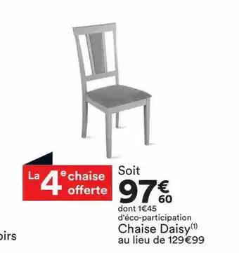 BUT Chaise daisy offre