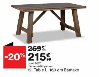 BUT Table l.160 cm bamako offre