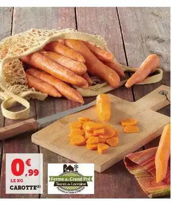 Hyper U Carotte offre