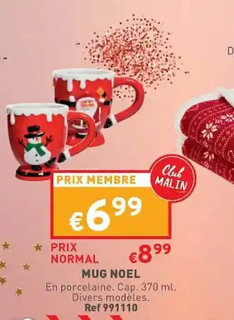 Trafic Mug noël offre