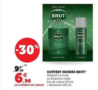 U Express Coffret homme brut offre