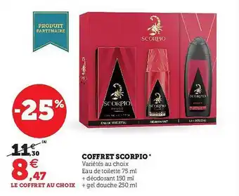 U Express Coffret scorpio offre