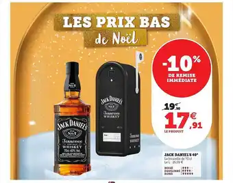 U Express Jack daniel's 40 offre
