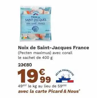 Picard Noix de saint-jacques france offre