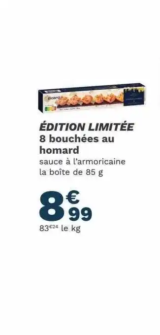 Picard 8 bouchées au homard offre