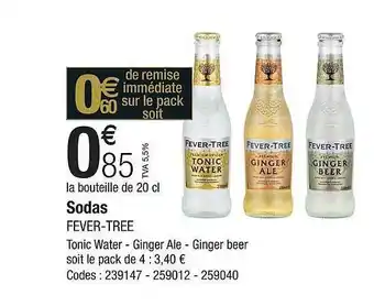 Sodas fever-tree