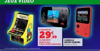 Super U Console rétro gaming offre