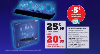 Super U Lampe ps5 icone offre