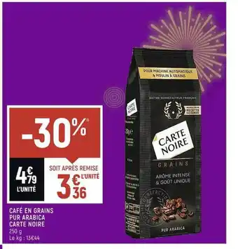 Casino Shop Café en grains pur arabica carte noire offre