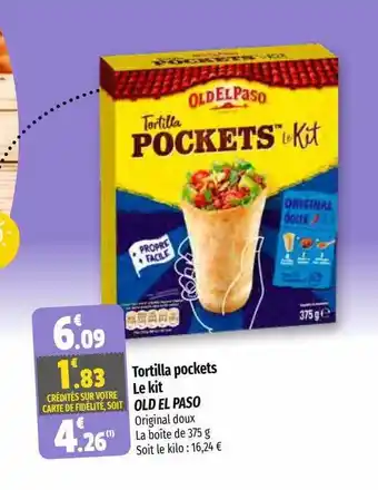Coccinelle Express Tortilla pockets le kit old el paso offre