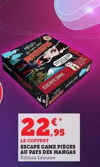 Hyper U Escape game pièges au pays des mangas offre