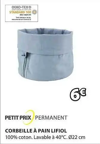 JYSK Corbeille à pain lifiol offre