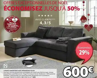 JYSK Canapé convertible avec méridienne vejlby offre