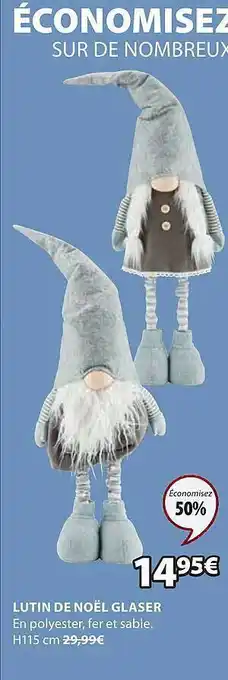 JYSK Lutin de noël glaser offre