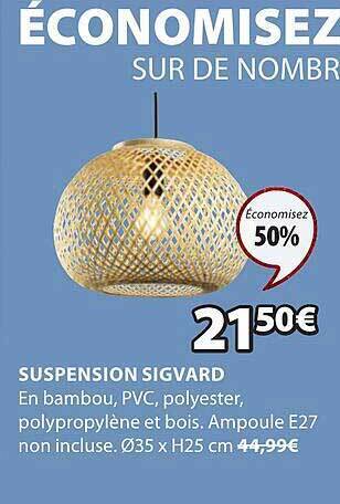 JYSK Suspension sigvard offre