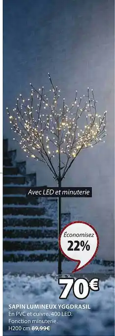 JYSK Sapin lumineux yggdrasil offre