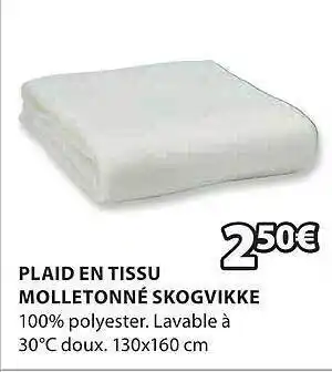 JYSK Plaid en tissu molletonné skogvikke offre