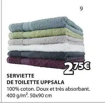 JYSK Serviette de toilette uppsala offre