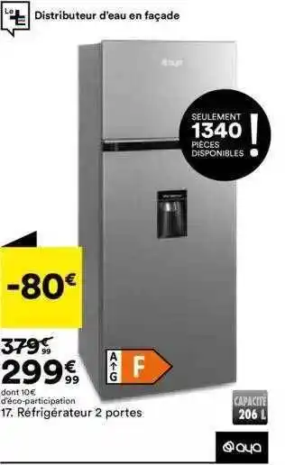 BUT Réfrigérateur 2 portes aya offre