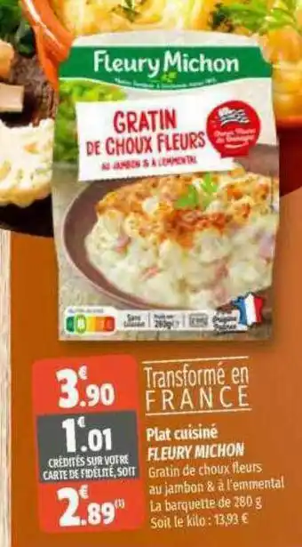 Coccimarket Plat cuisiné fleury michon offre