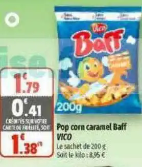 Coccimarket Pop corn caramel baff vico offre