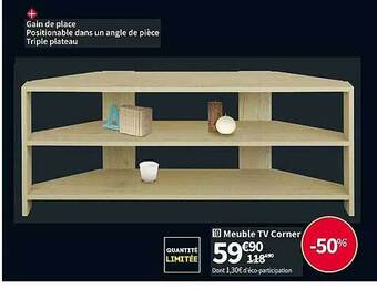 Conforama Meuble tv corner offre