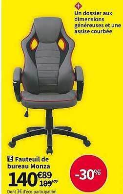 Conforama Fauteuil de bureau monza offre