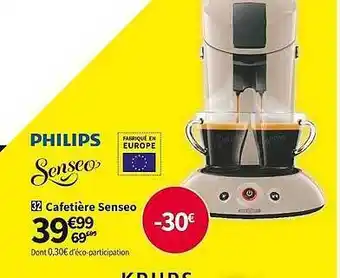 Conforama Cafetière senseo philips offre