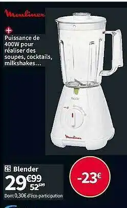 Conforama Blender moulinex offre