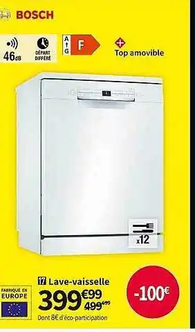 Conforama Lave-vaisselle bosch offre