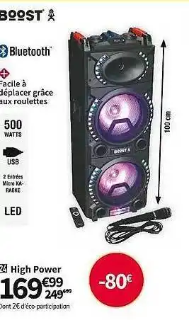 Conforama High power boost offre