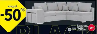 Conforama Canapé d'angle convertible howard offre