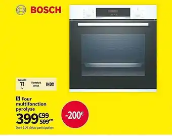 Four multifonction pyrolyse bosch