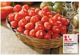 Hyper U Tomate cerise allongée offre