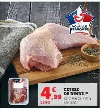 Hyper U Cuisse de dinde offre